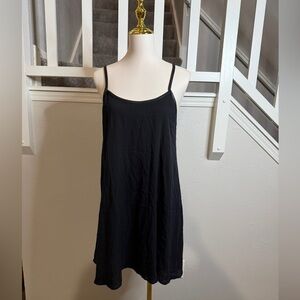 Alice + Olivia Black Spaghetti Strap Mini Dress